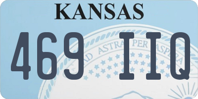 KS license plate 469IIQ