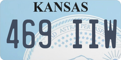 KS license plate 469IIW