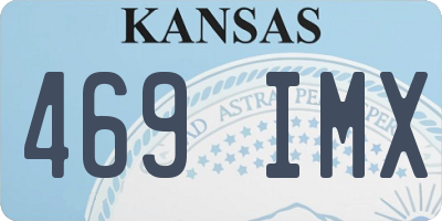 KS license plate 469IMX