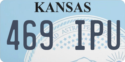 KS license plate 469IPU