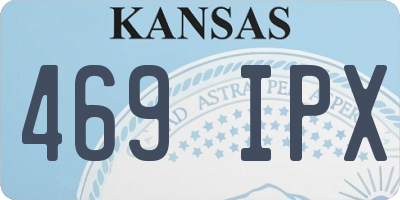KS license plate 469IPX
