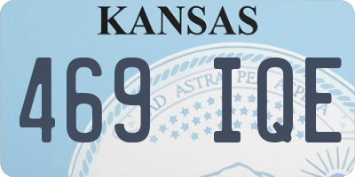 KS license plate 469IQE