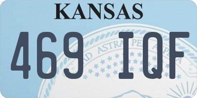 KS license plate 469IQF