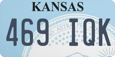 KS license plate 469IQK