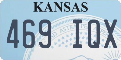 KS license plate 469IQX