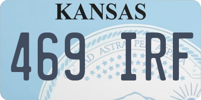 KS license plate 469IRF