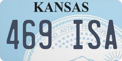KS license plate 469ISA