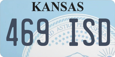 KS license plate 469ISD