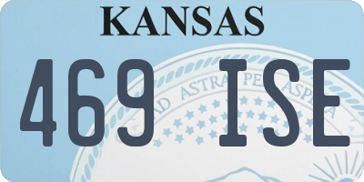 KS license plate 469ISE