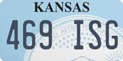 KS license plate 469ISG