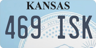 KS license plate 469ISK