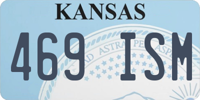 KS license plate 469ISM