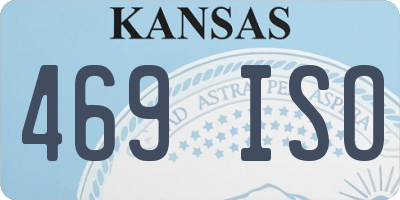 KS license plate 469ISO
