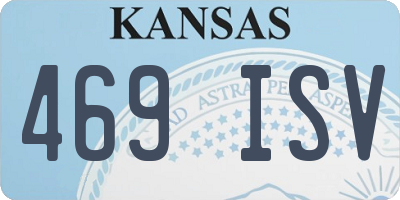 KS license plate 469ISV