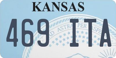 KS license plate 469ITA