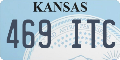 KS license plate 469ITC