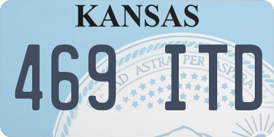 KS license plate 469ITD