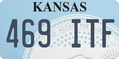KS license plate 469ITF