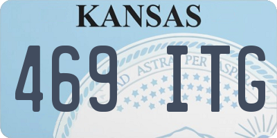 KS license plate 469ITG