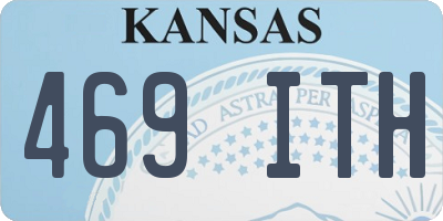 KS license plate 469ITH