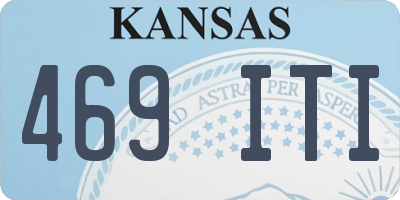 KS license plate 469ITI