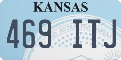 KS license plate 469ITJ