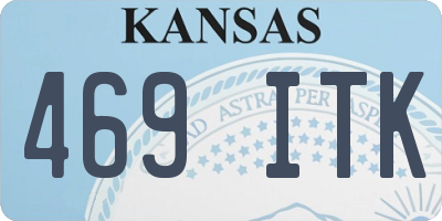 KS license plate 469ITK
