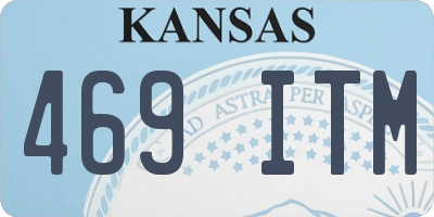 KS license plate 469ITM