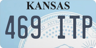 KS license plate 469ITP