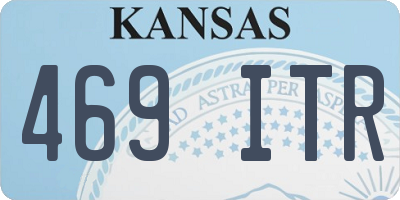KS license plate 469ITR