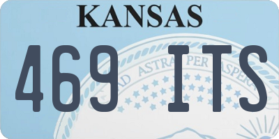 KS license plate 469ITS