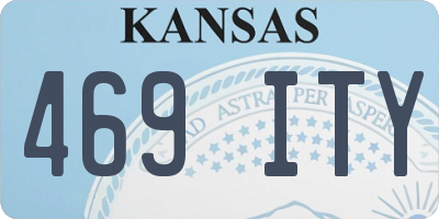 KS license plate 469ITY