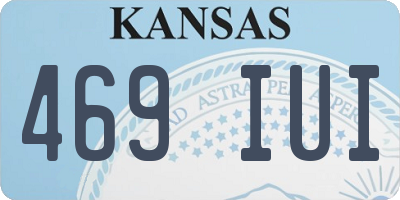 KS license plate 469IUI