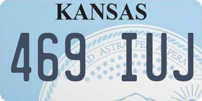 KS license plate 469IUJ