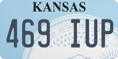 KS license plate 469IUP