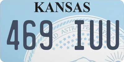 KS license plate 469IUU