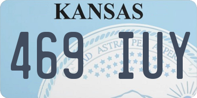 KS license plate 469IUY