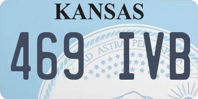 KS license plate 469IVB