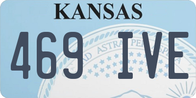 KS license plate 469IVE