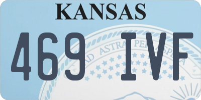 KS license plate 469IVF