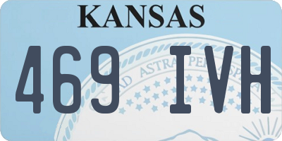 KS license plate 469IVH
