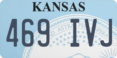 KS license plate 469IVJ