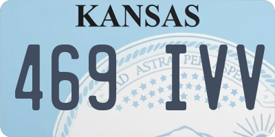 KS license plate 469IVV