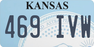KS license plate 469IVW