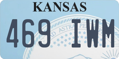 KS license plate 469IWM