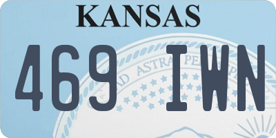 KS license plate 469IWN