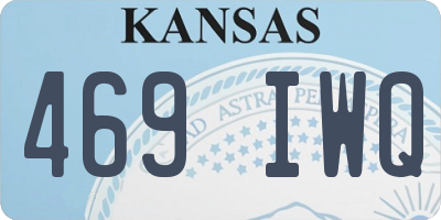 KS license plate 469IWQ