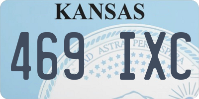KS license plate 469IXC