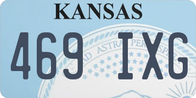 KS license plate 469IXG