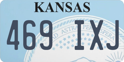 KS license plate 469IXJ